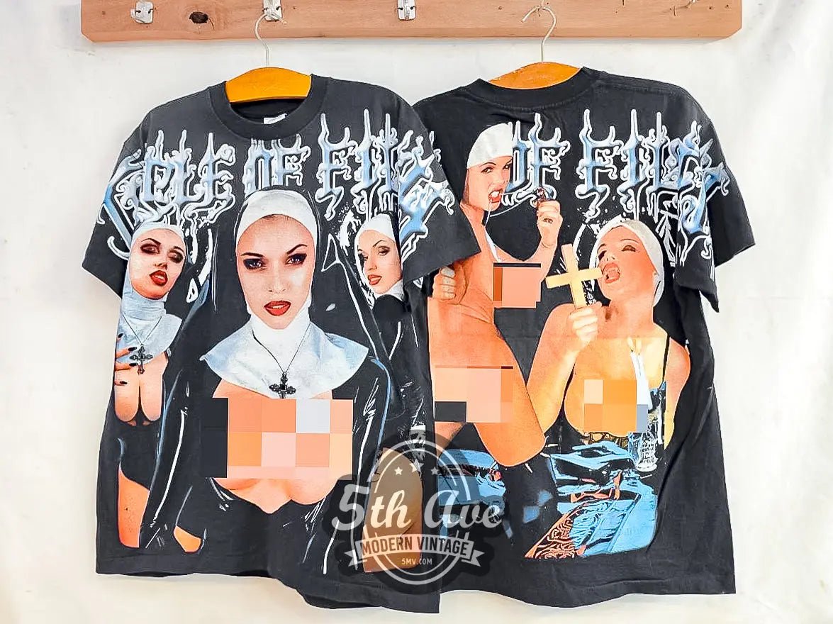 Cradle of Filth Her Ghost in the Fog - AOP All Over Print Vintage Reprint Band T-Shirt - Vintage Band Shirts