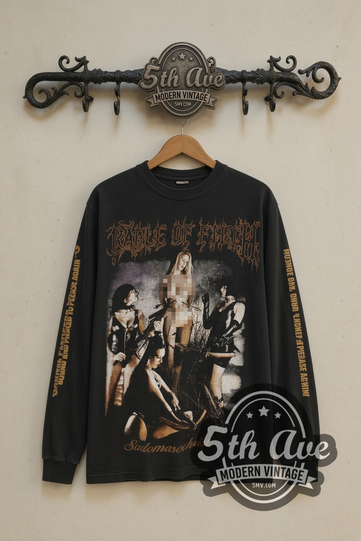 Cradle of Filth Sadomasochrist long sleeve front on the 5MV rack