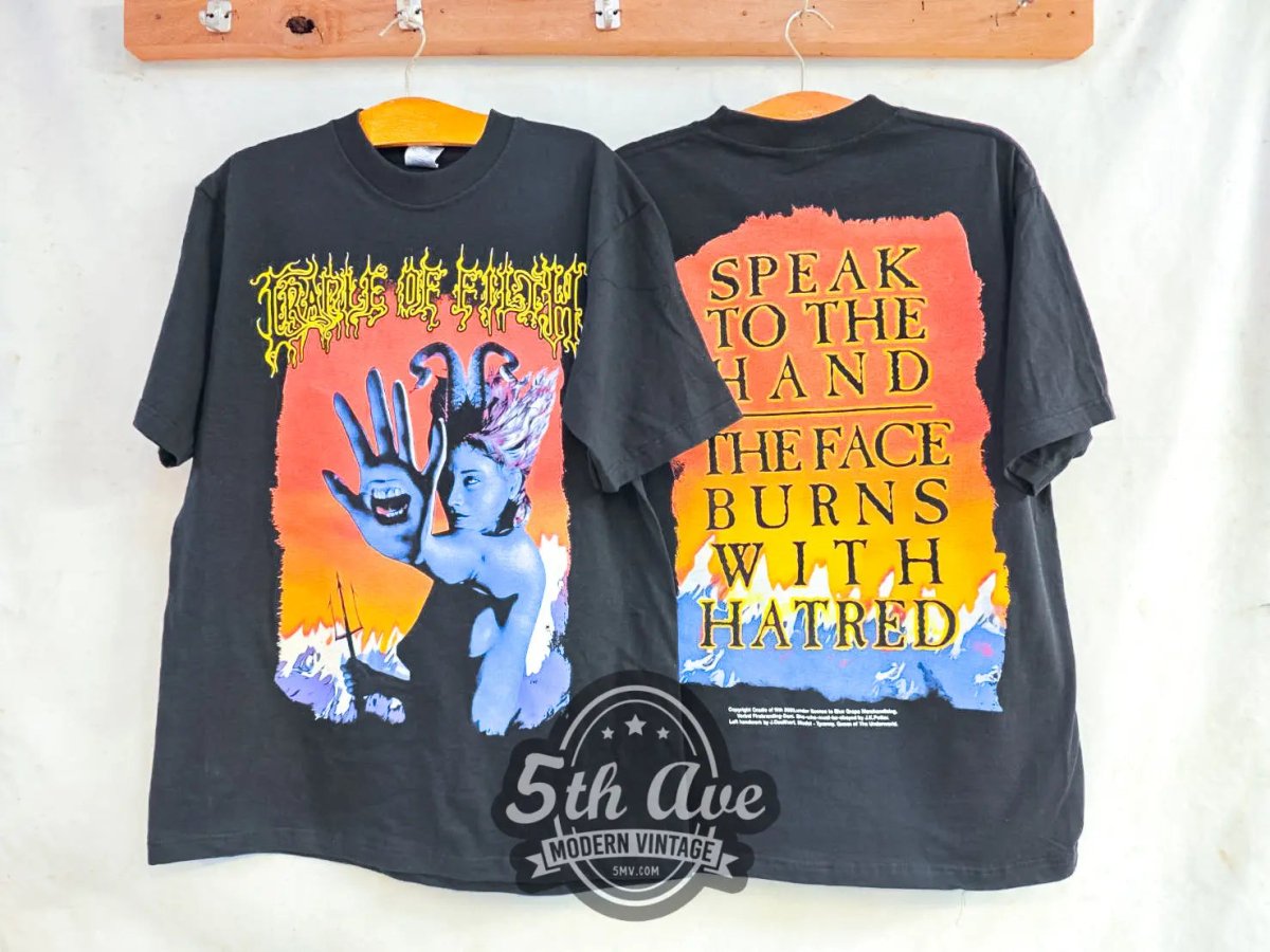 Cradle of Filth Speak To The Hand - New Vintage Band T shirt - Vintage Band Shirts
