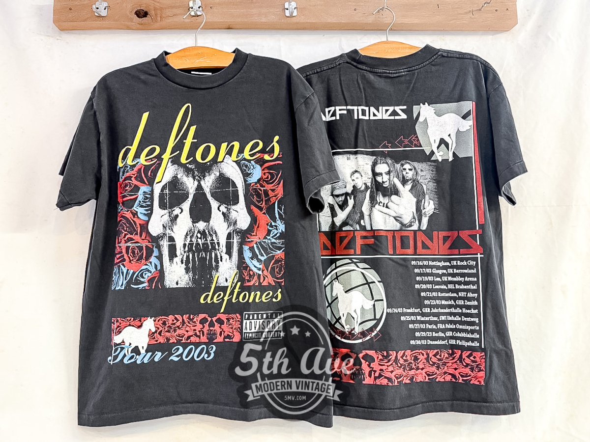 Deftones Tour 2003 - Vintage Reprint Band T-Shirt - Vintage Band Shirts