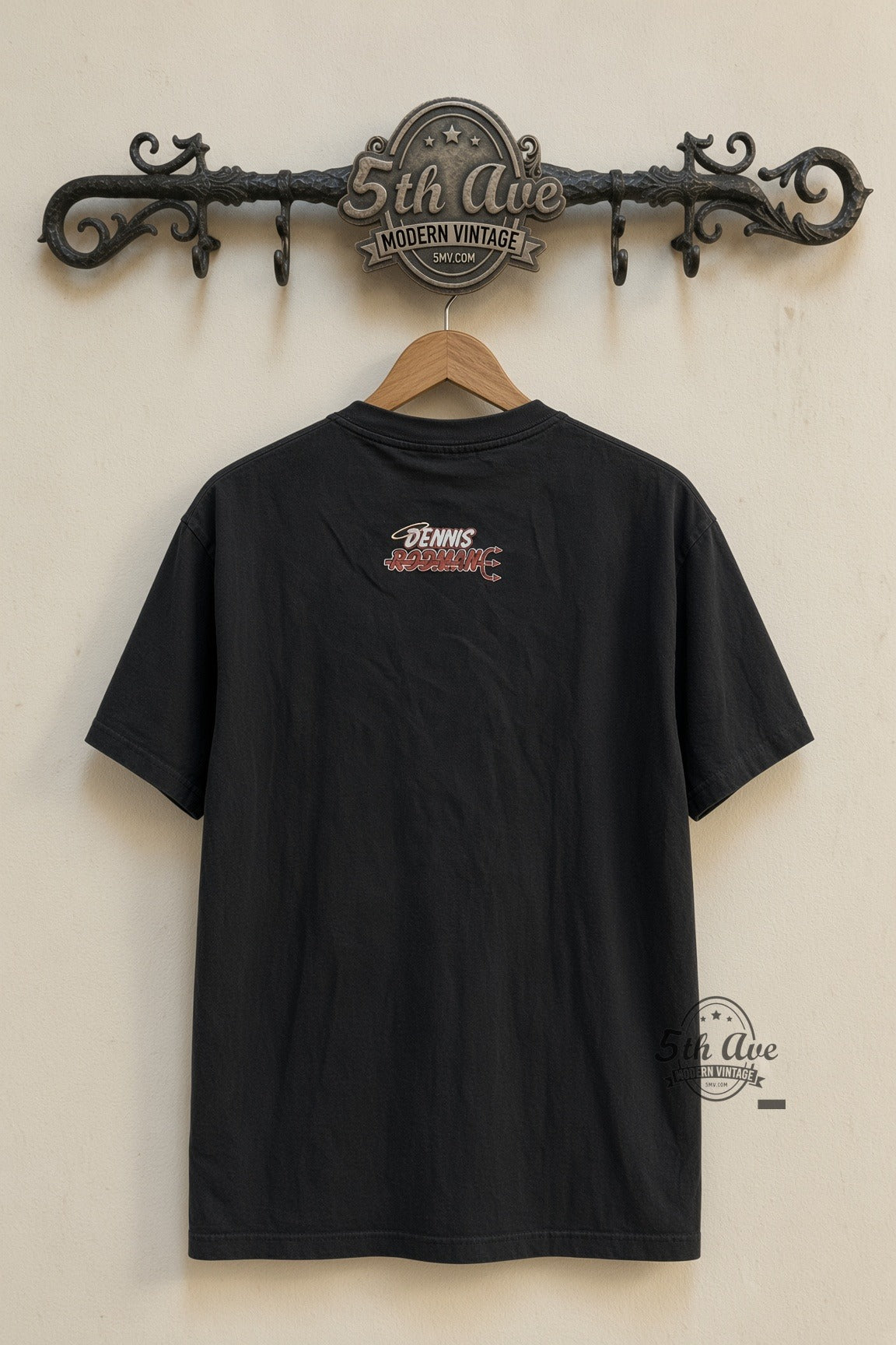 Dennis Rodman nWo New World Order Bandana vintage graphic tee back on cream 5th Ave rack