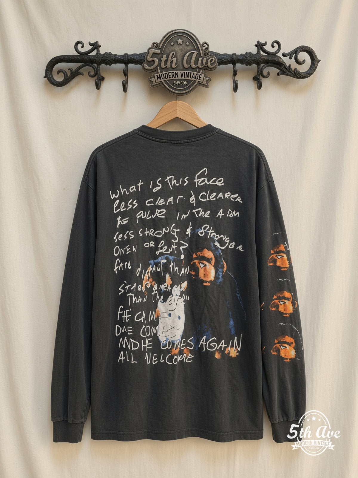 Dinosaur Jr Monkey Flower Hardcore Swamp vintage t-shirt back on rack