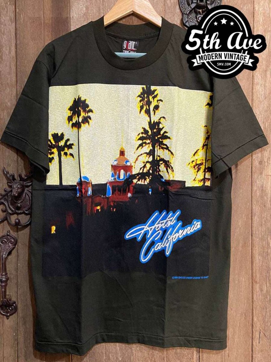 Eagles Hotel California Tribute Tee - Vintage Band Shirts