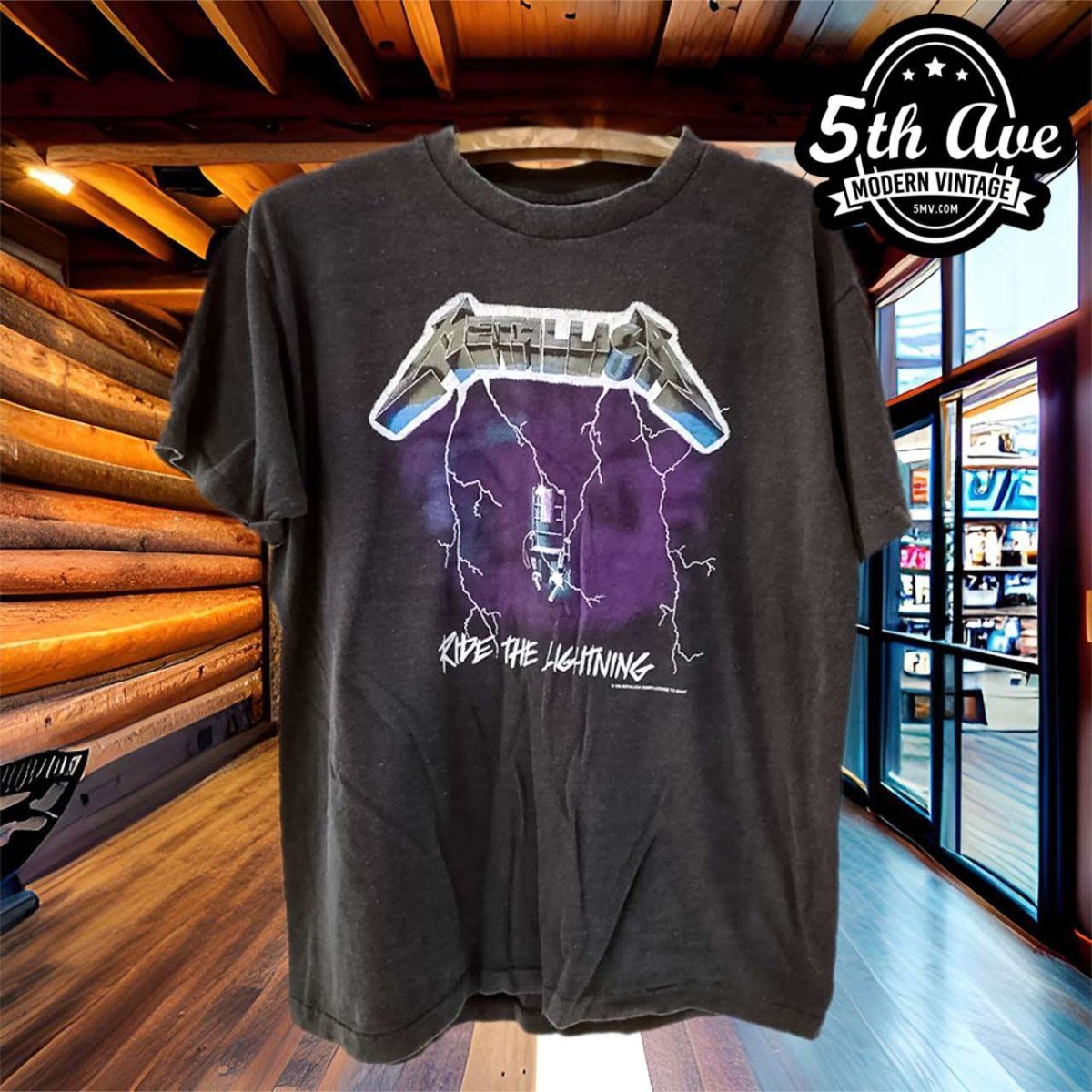 Electrifying Metallica: Ride the Lightning t shirt - Vintage Band Shirts