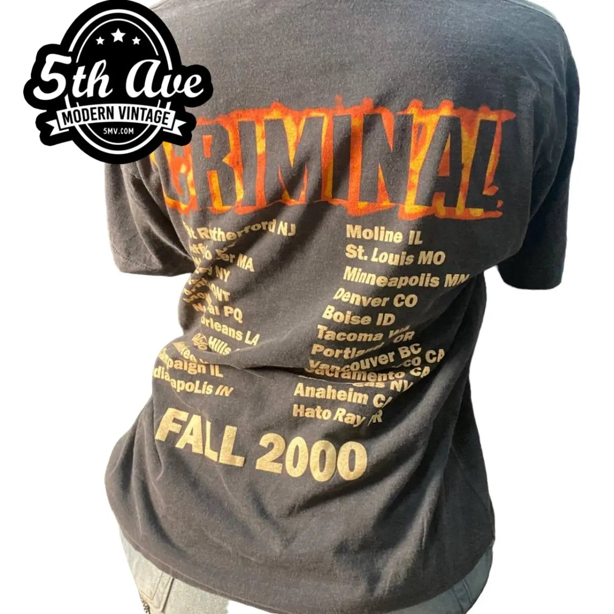 Eminem Criminal Tour 2000 t shirt - Vintage Band Shirts