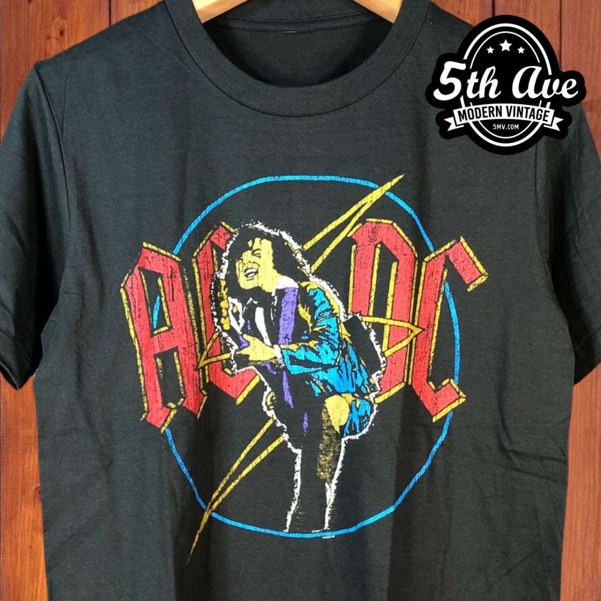 Vintage 1986 AC/DC Shirt Who Made Who Tour Original Size