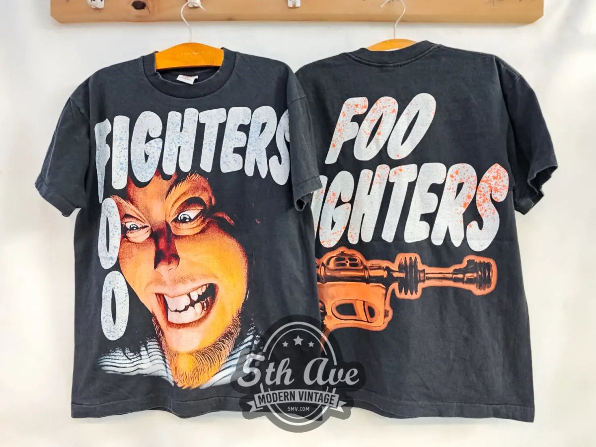 Foo Fighters Exhausted - New Vintage Band T shirt - Vintage Band Shirts