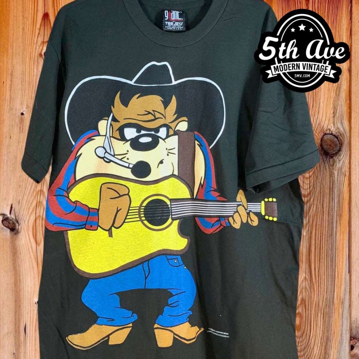 Garth Brooks Looney Tunes Taz-Mania Tazmanian Devil - New Vintage Animation T shirt - Vintage Band Shirts