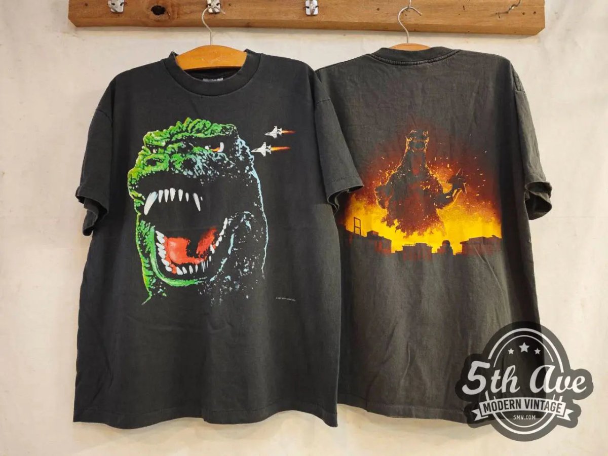 Godzilla King Of The Monsters 1994 - New Vintage Movie T shirt - Vintage Band Shirts
