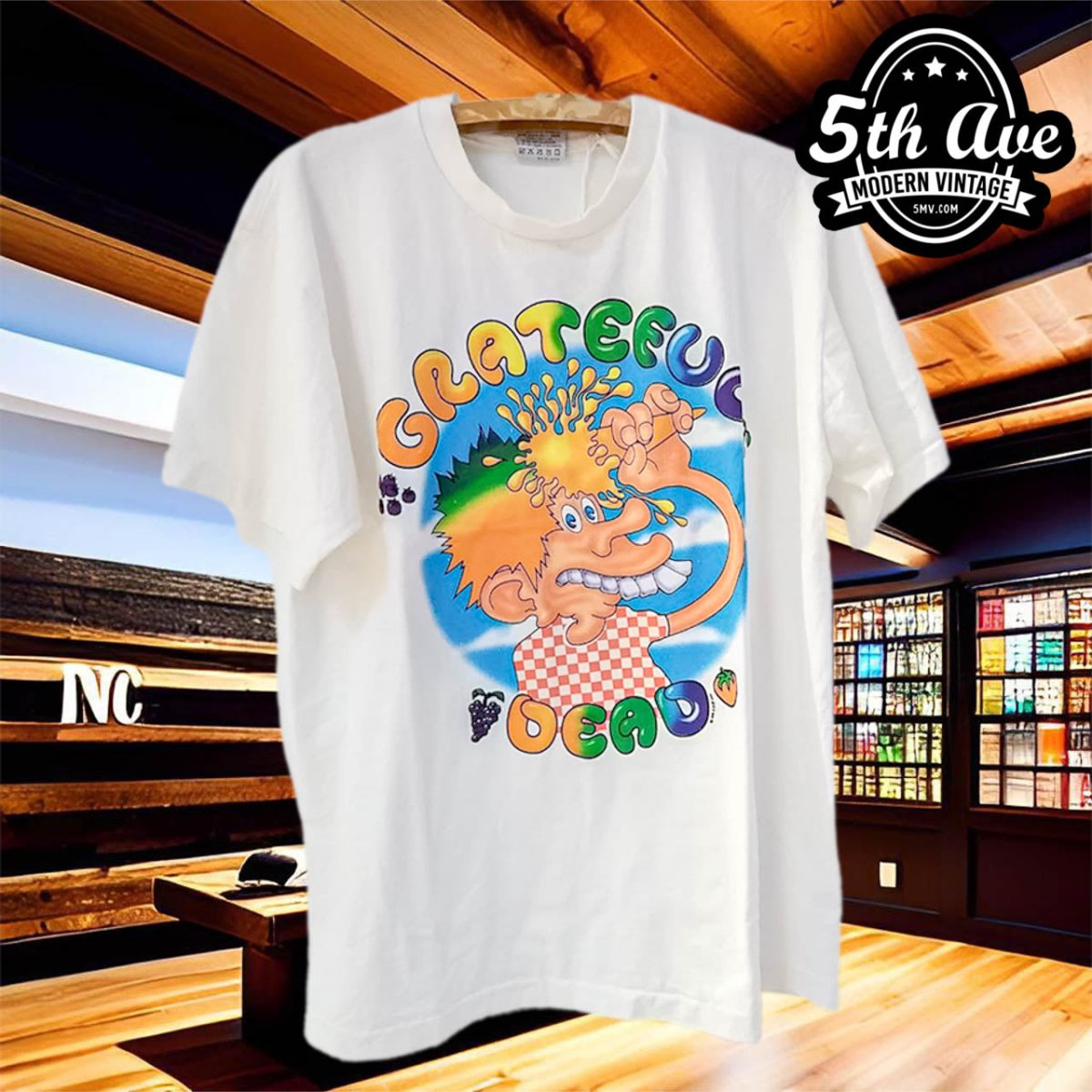 Grateful Dead "Truckin' Foot" stepping over Europe - Vintage Band Shirts