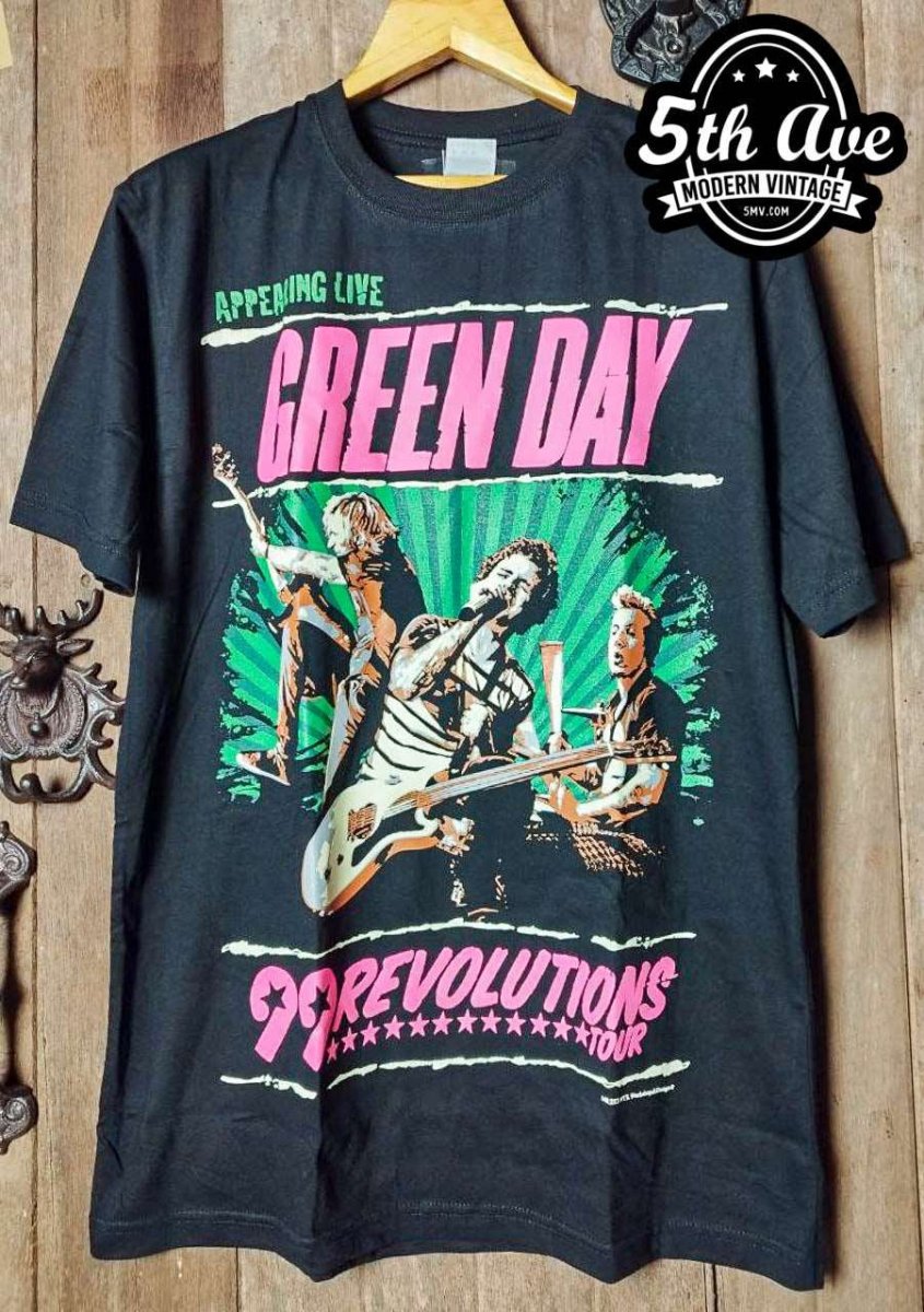 Green Day 99 Revolutions Tour - New Vintage Band T shirt - Vintage Band Shirts