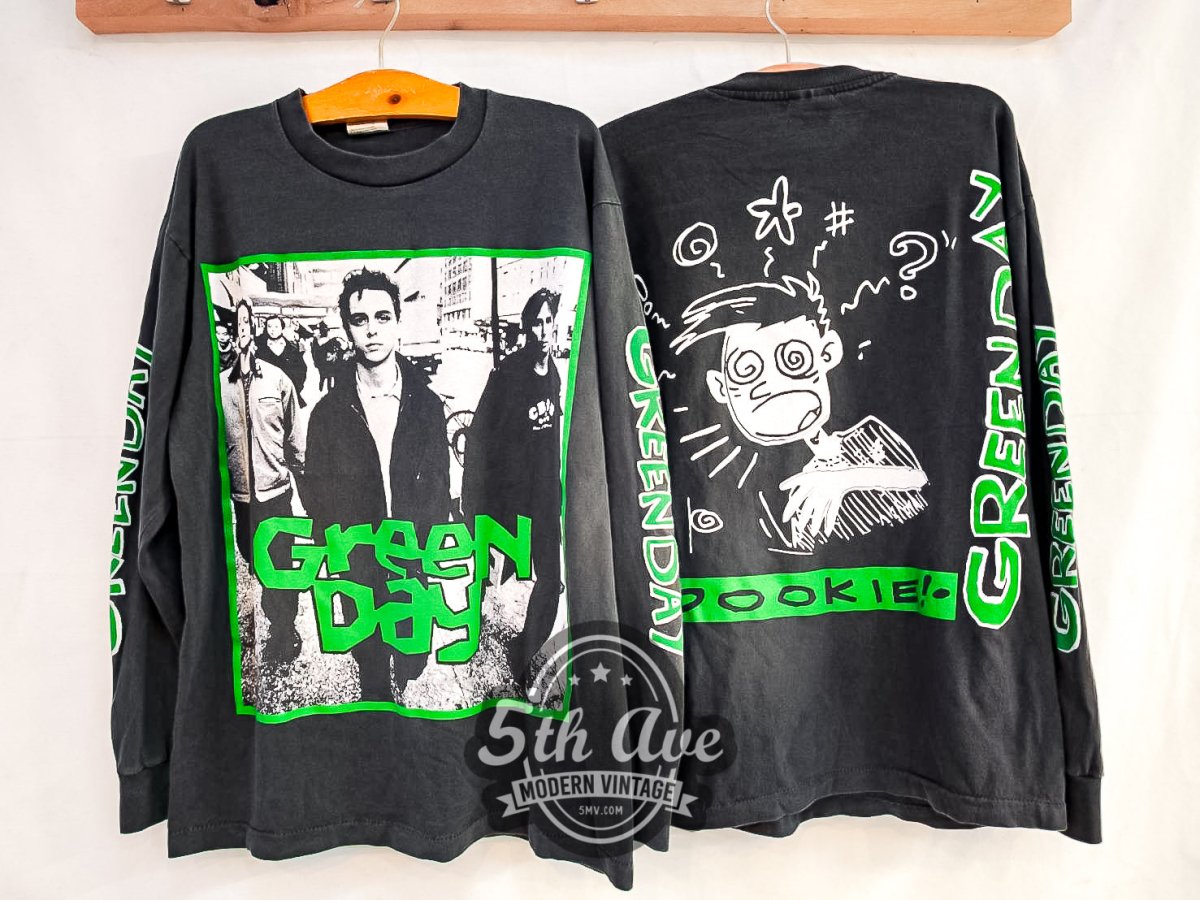 Green Day 'Dookie' - Long Sleeve Vintage Reprint Band T-Shirt - Vintage Band Shirts
