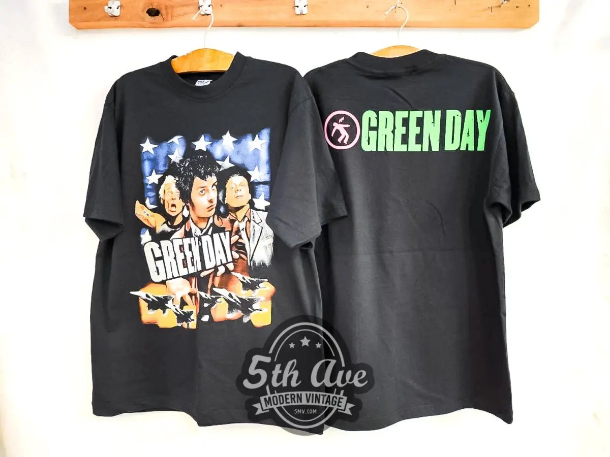 Green Day Warning - Vintage Reprint Band T-Shirt - Vintage Band Shirts