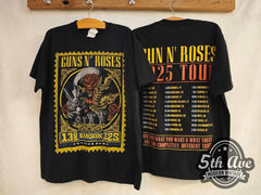 日本限定 GUNS N' ROSES 2025 TOUR Tシャツ Guns N' Roses Japan 2025 Bullet Logo Tour 2025 T-Shirt