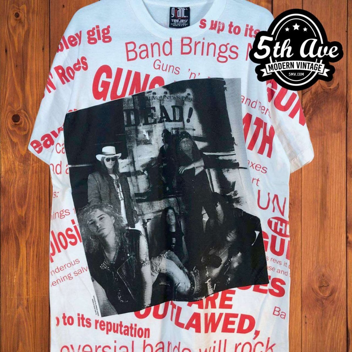 Guns N' Roses - AOP all over print New Vintage Band T shirt - Vintage Band Shirts