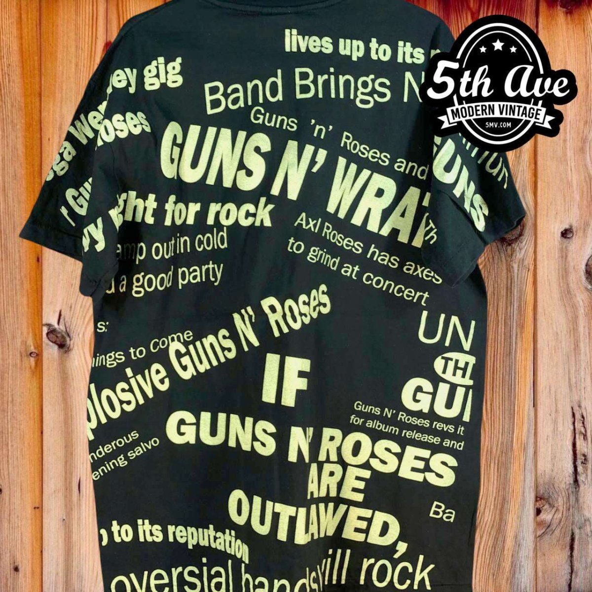 Guns N' Roses - AOP all over print New Vintage Band T shirt - Vintage Band Shirts