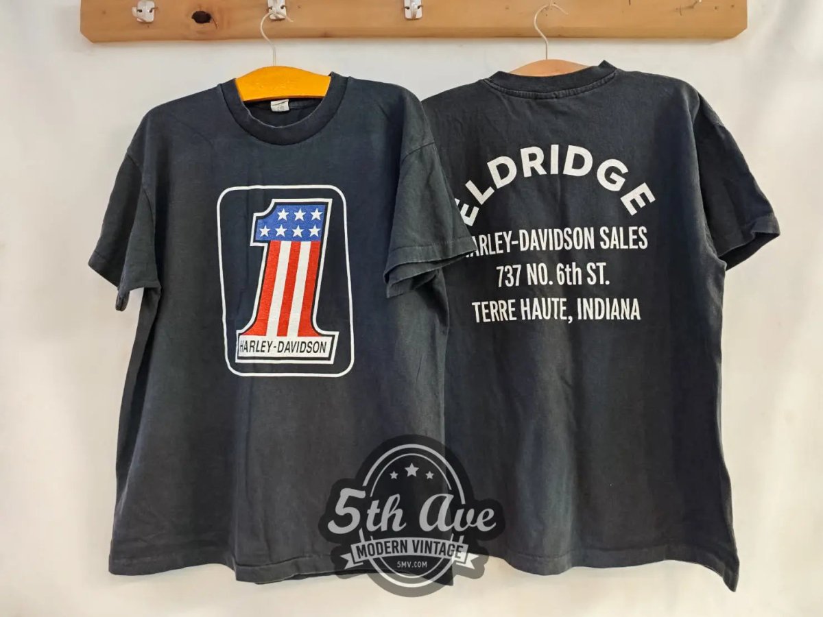 Harley Davidson ELDRIDGE - New Vintage T shirt - Vintage Band Shirts