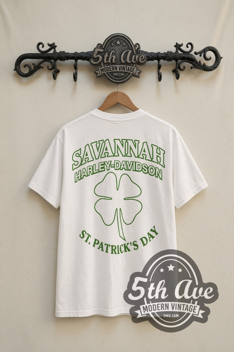 Harley-Davidson Savannah Shamrock Vintage Harley T-Shirt