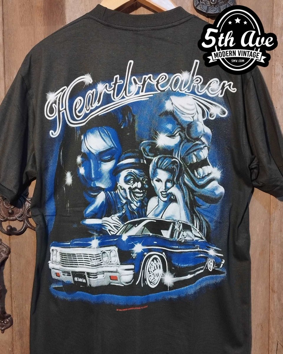 Heartbreaker - Rollin hard lowrider low rider car culture t shirt - Vintage Band Shirts