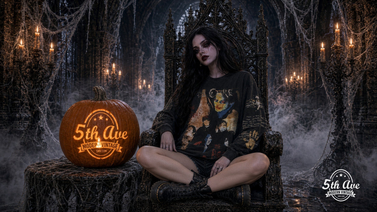 5MV homepage hero slide 2 — The Cure Halloween ornate chair shorts Docs