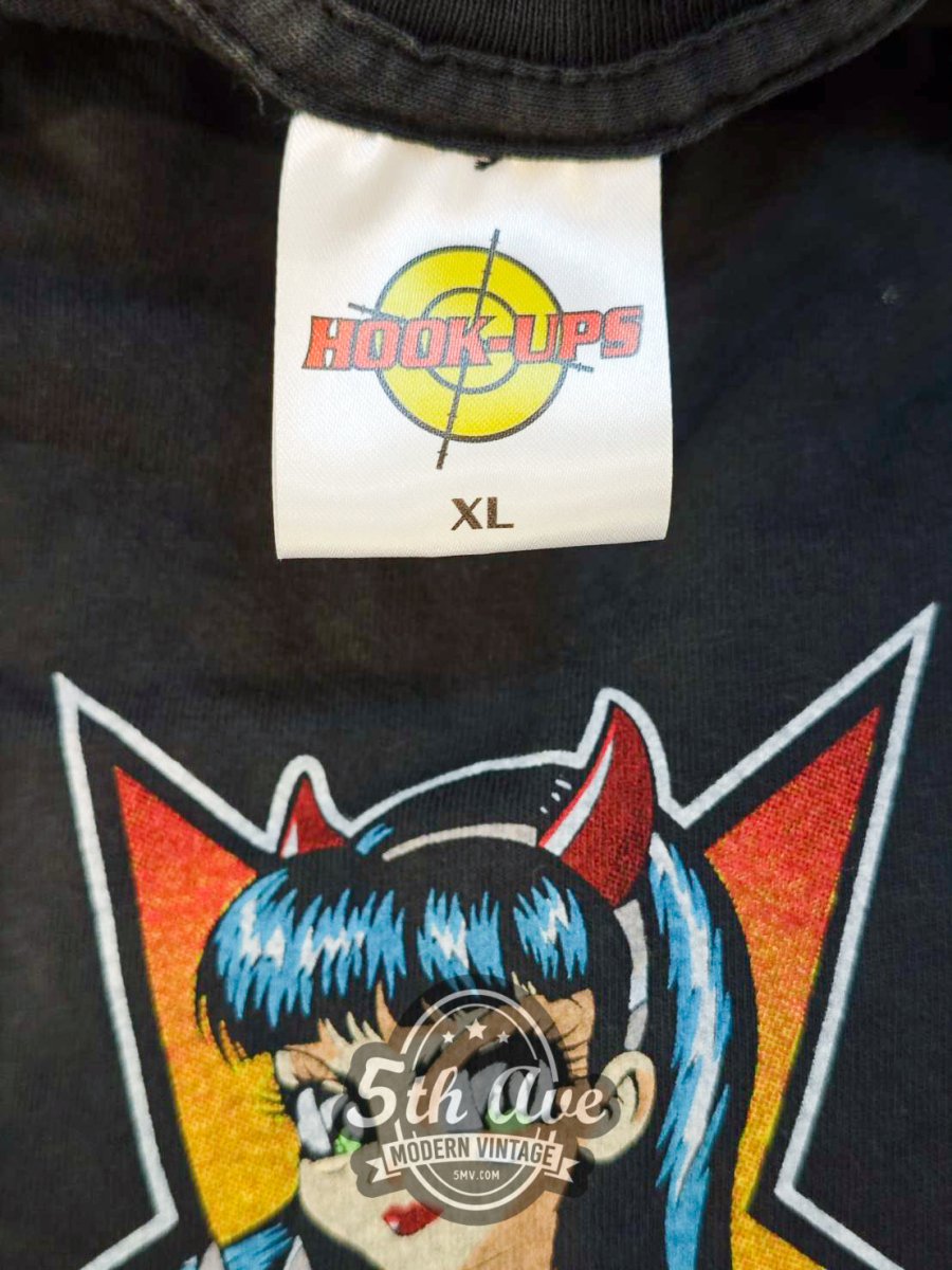 Hook - up Skateboards 'Devil Girl' - Vintage Reprint T-Shirt - Vintage Band Shirts