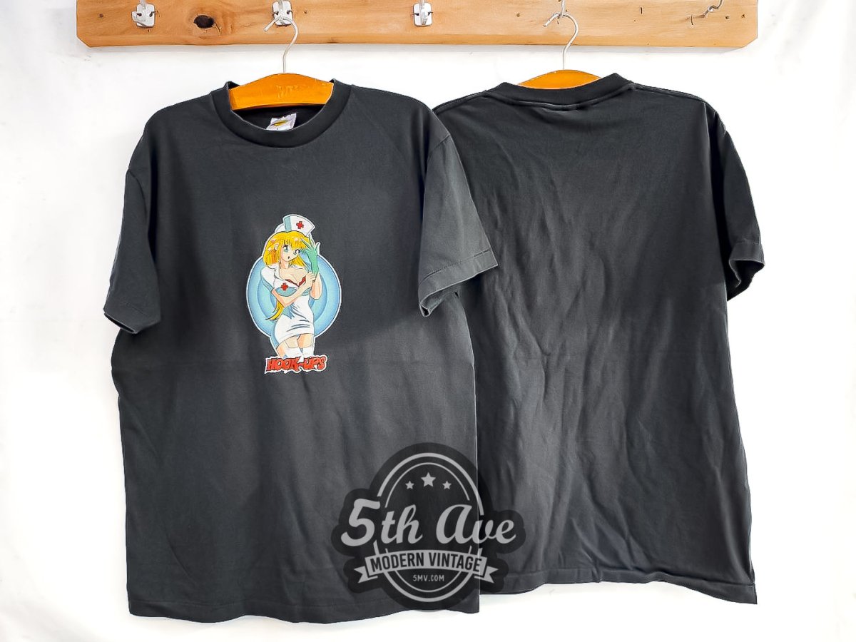 Hook - up Skateboards 'Nurse Daisy' - Vintage Reprint T-Shirt - Vintage Band Shirts