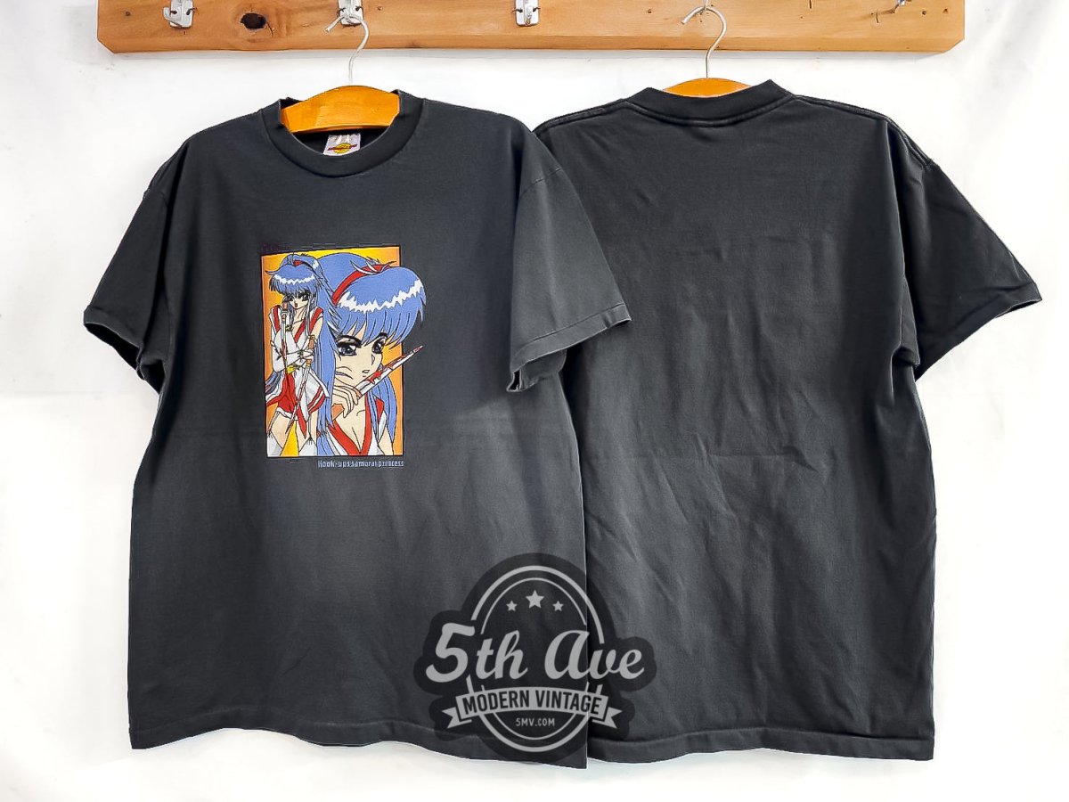 Hook - up Skateboards 'Samurai Princess' - Vintage Reprint T-Shirt - Vintage Band Shirts