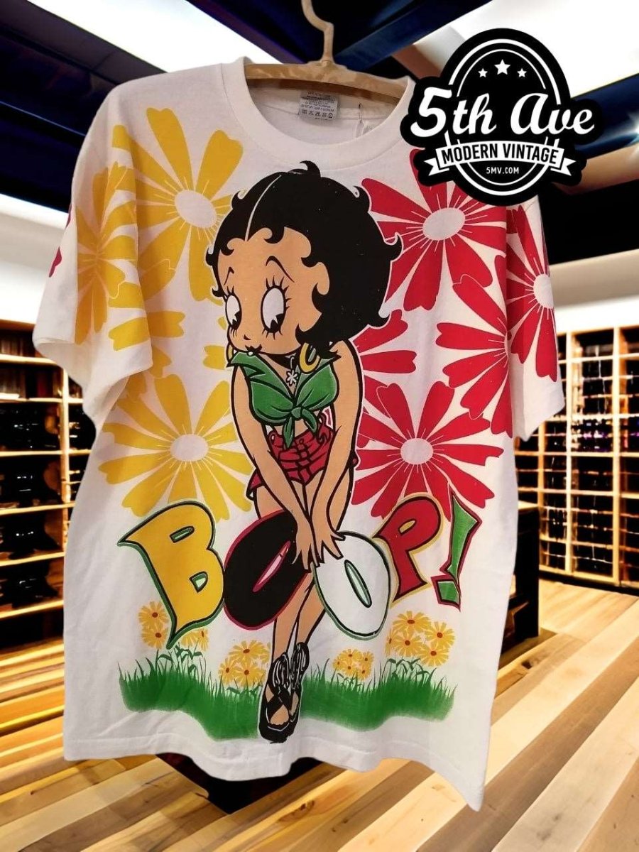 Iconic Elegance: Betty Boop Single Stitch Tee - Vintage Band Iconic Elegance: Betty Boop Single Stitch Tee - Vintage Band