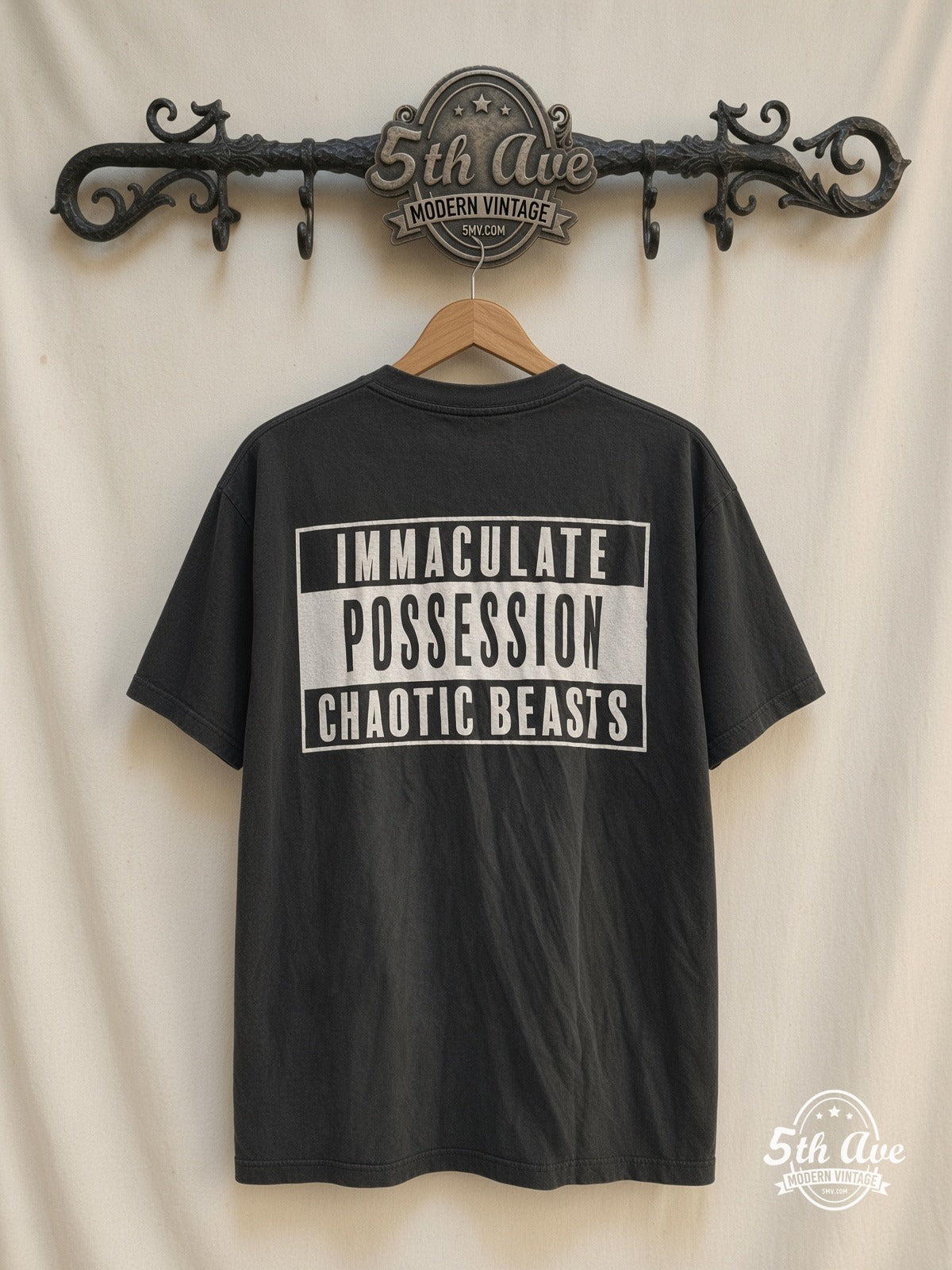 Immaculate Possession Chaotic Beasts Bleeding Smiley vintage t-shirt back on rack
