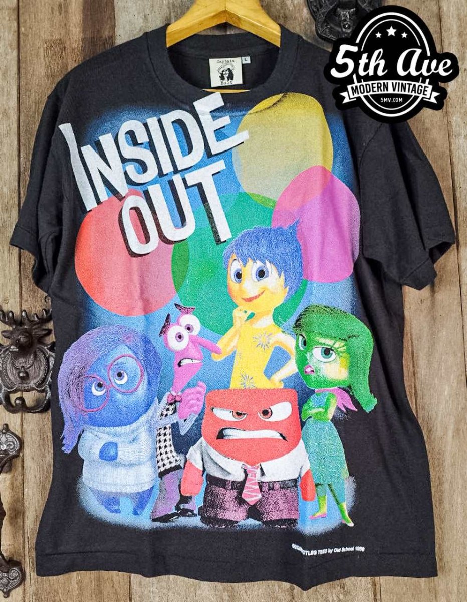 Inside Out - New Vintage Animation T shirt - Vintage Band Shirts