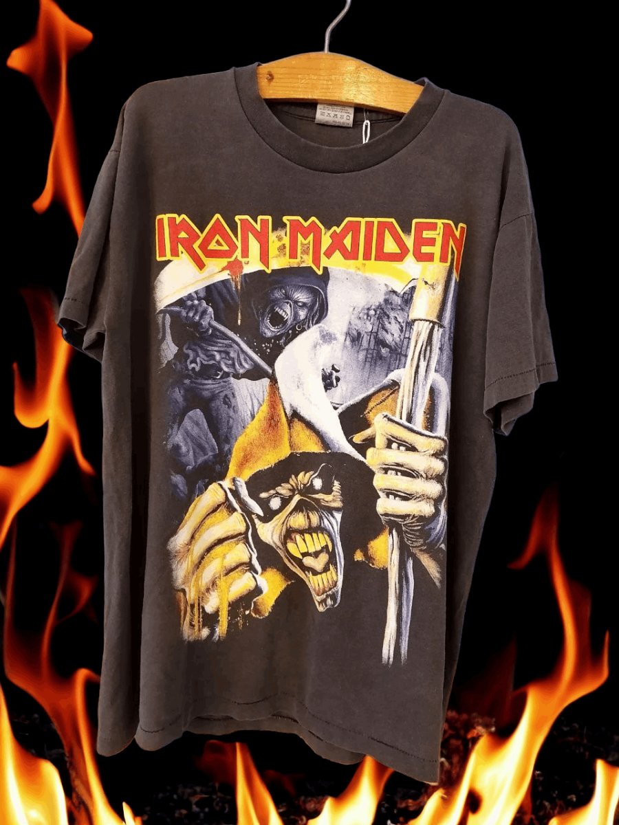 Iron Maiden single stitch t shirt - Vintage Band Shirts