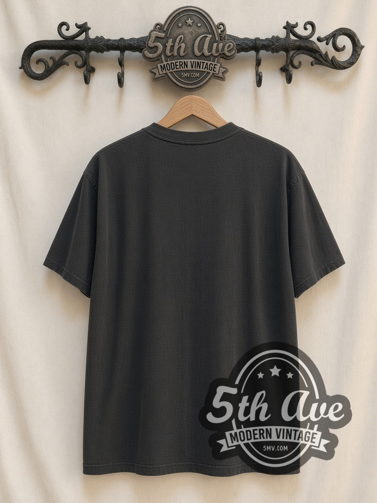 Iron Maiden Somewhere in Time Cyborg Eddie vintage band t-shirt, back view on the 5MV rack