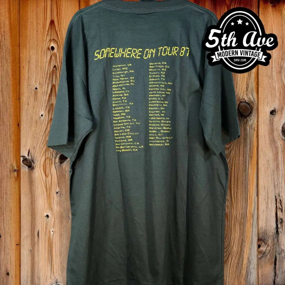 Iron Maiden Somewhere on Tour 1987 - New Vintage Band T shirt - Vintage Band Shirts