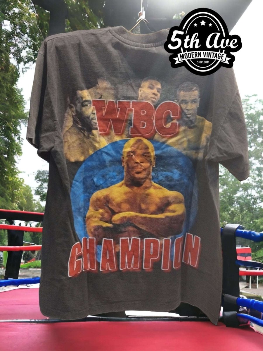 Iron Mike Tyson WBC Champion Boxing Single Stitch T Shirt - Vintage Band Shirts