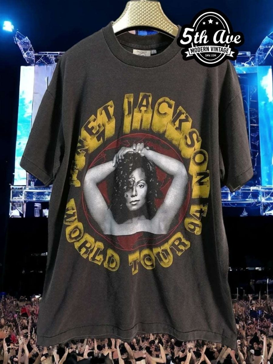 Janet Jackson 1994 World Tour T Shirt - Vintage Band Shirts