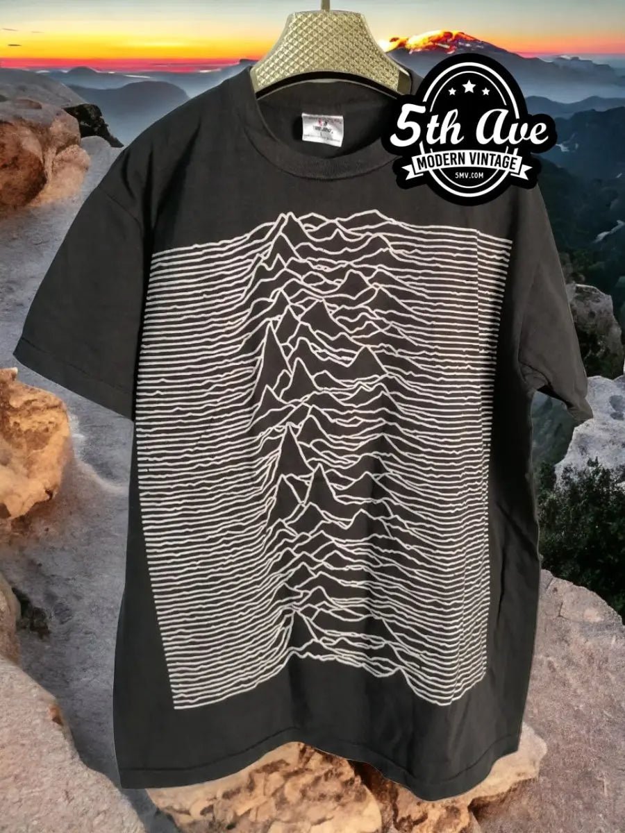 Joy Division 'Unknown Pleasures' Love Will Tear Us Apart - Vintage Reprint Band T-Shirt - Vintage Band Shirts