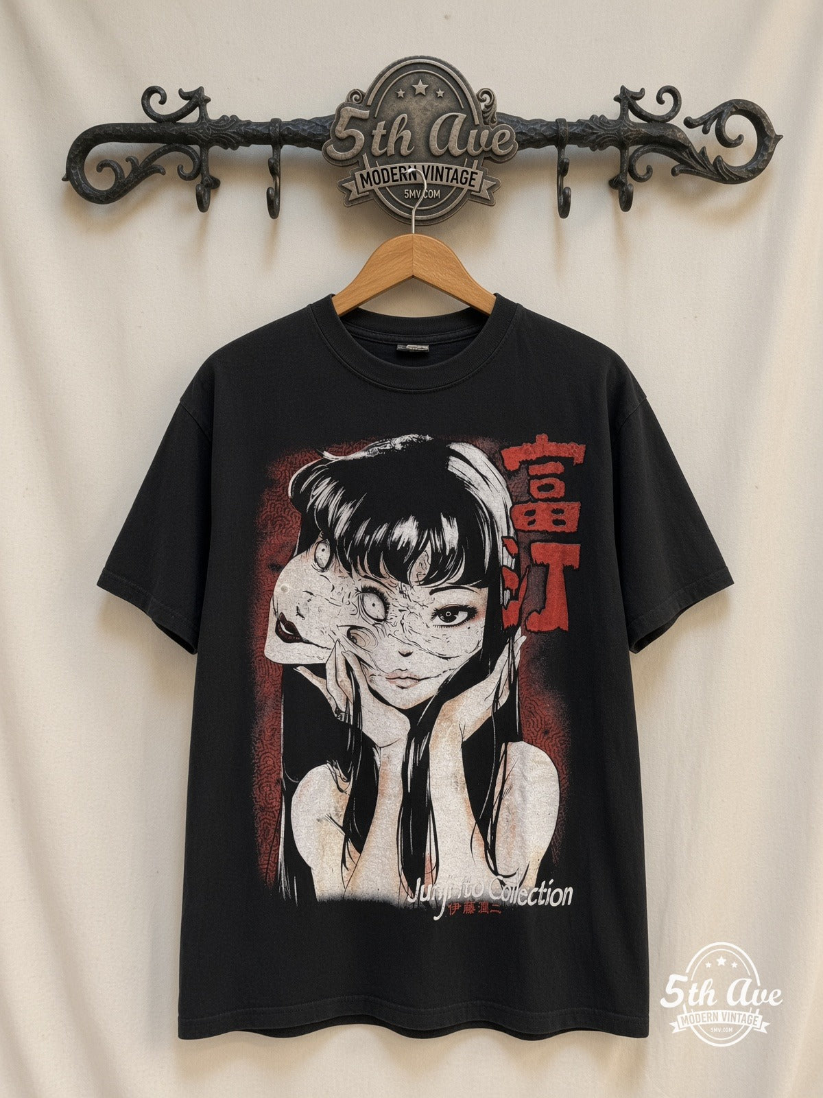 Junji Ito Tomie Collection vintage t-shirt on rack