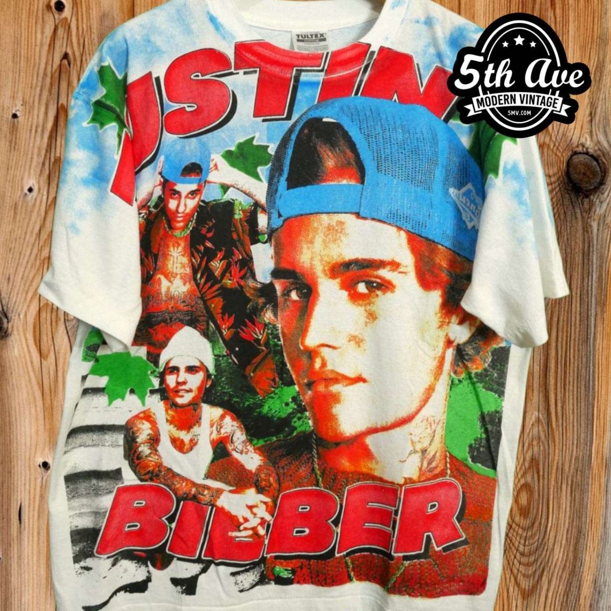 Justin Bieber - AOP all over print New Vintage Band T shirt - Vintage Band Shirts