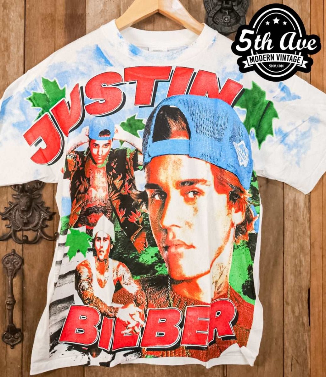 Justin Bieber What Do You Mean - AOP all over print New Vintage Band T shirt - Vintage Band Shirts