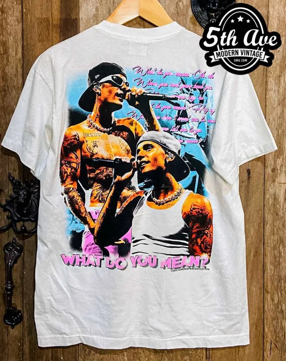 Justin Bieber What Do You Mean - New Vintage Band T shirt - Vintage Band Shirts