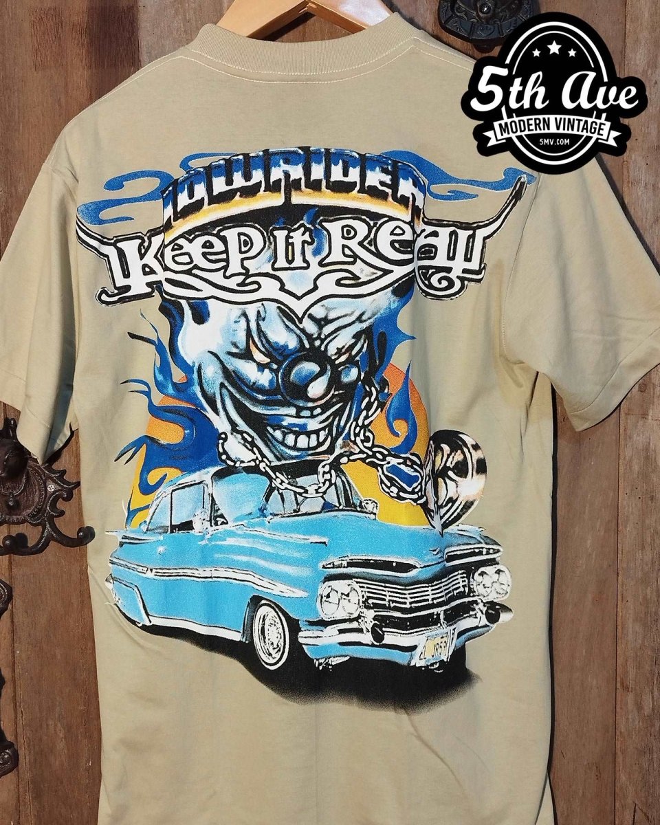 Keep It Real - Rollin hard lowrider low rider car culture t shirt - Vintage Band Shirts