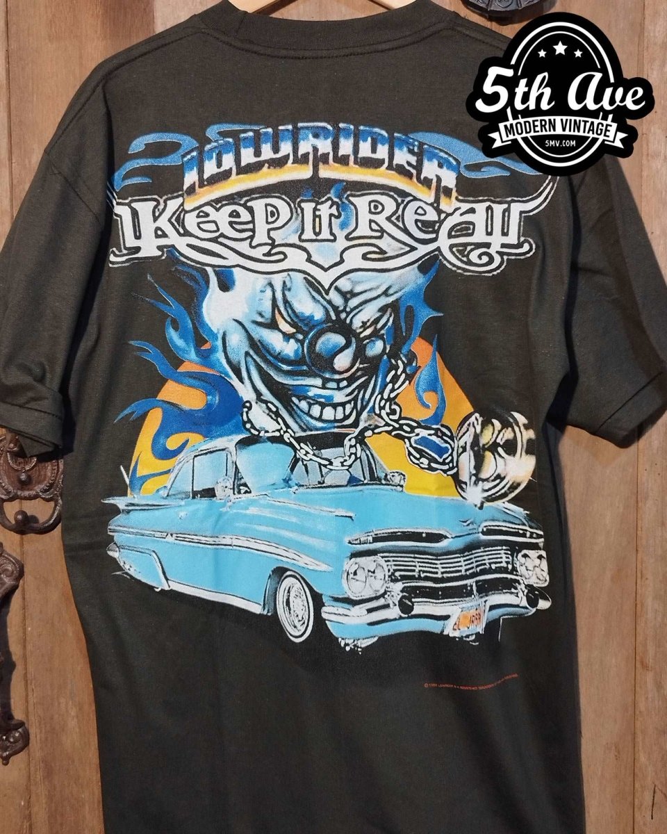 Keep It Real - Rollin hard lowrider low rider car culture t shirt - Vintage Band Shirts