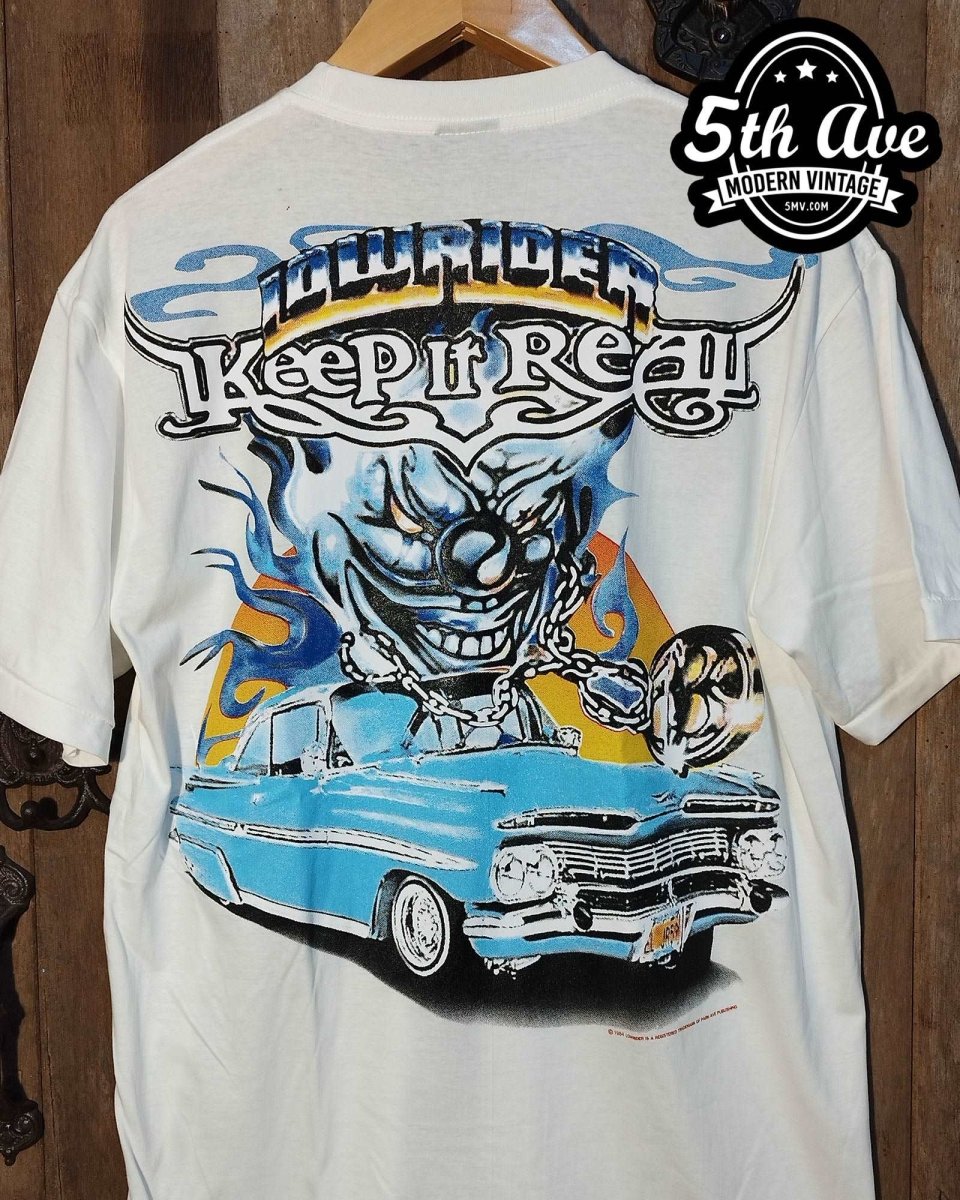 Keep It Real - Rollin hard lowrider low rider car culture t shirt - Vintage Band Shirts