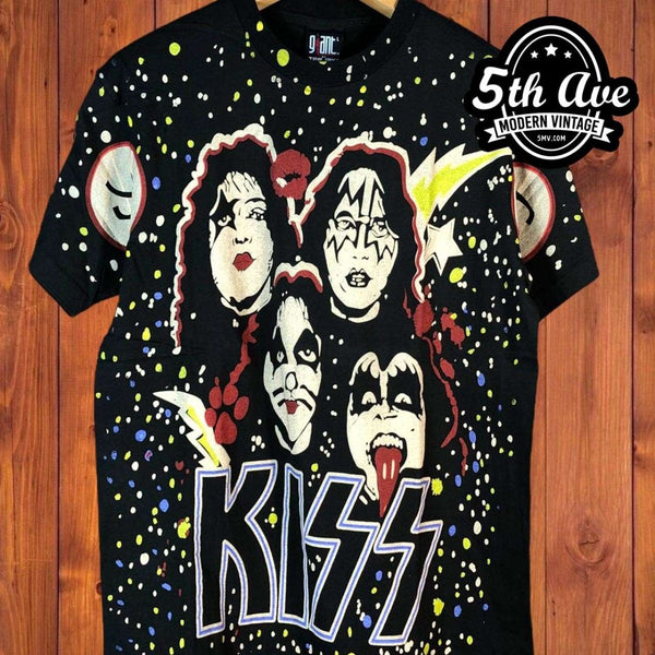 Vintage KISS Tshirt and Spin offers Magazines