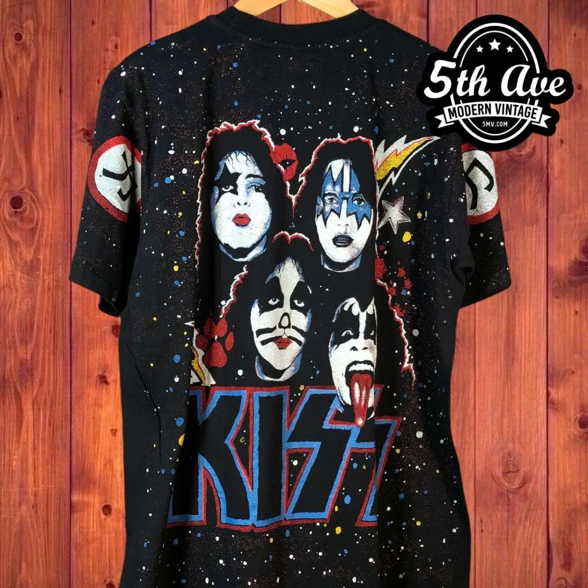 Kiss KIϟϟ - AOP all over print New Vintage Band T shirt - Vintage Band Shirts