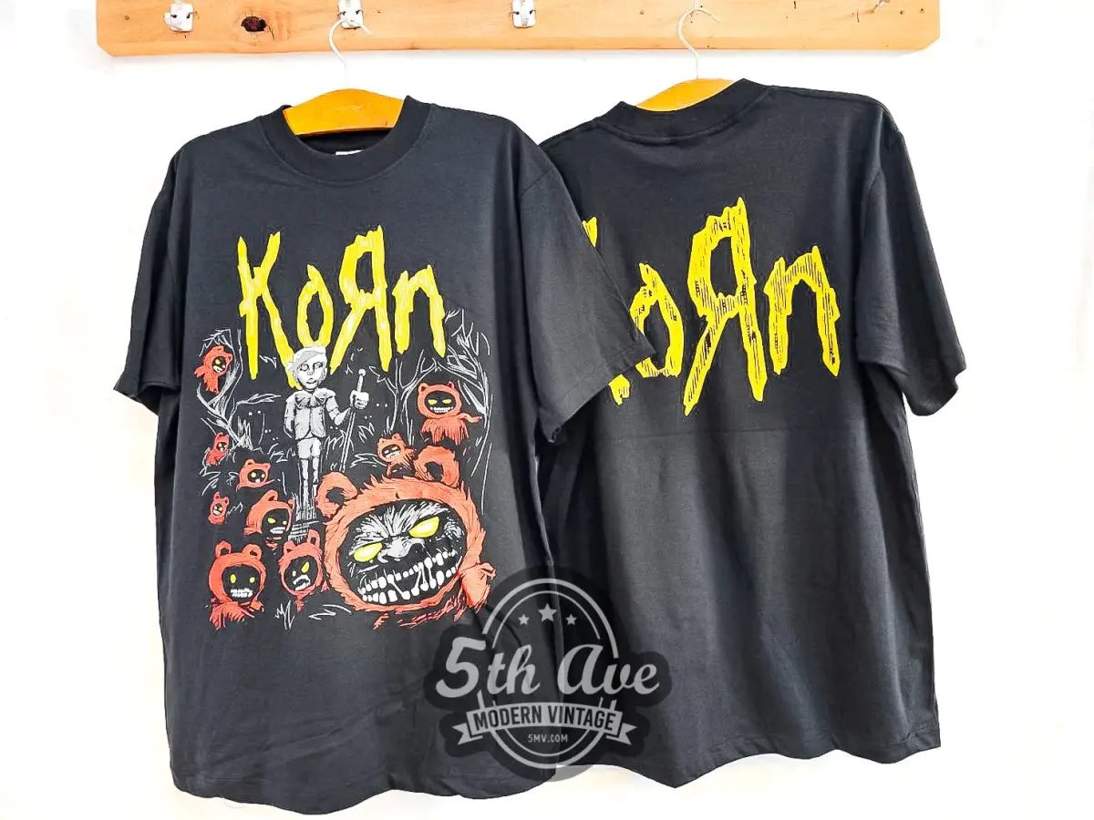 Korn Red Bear Zombie - Vintage Reprint Band T-Shirt - Vintage Band Shirts