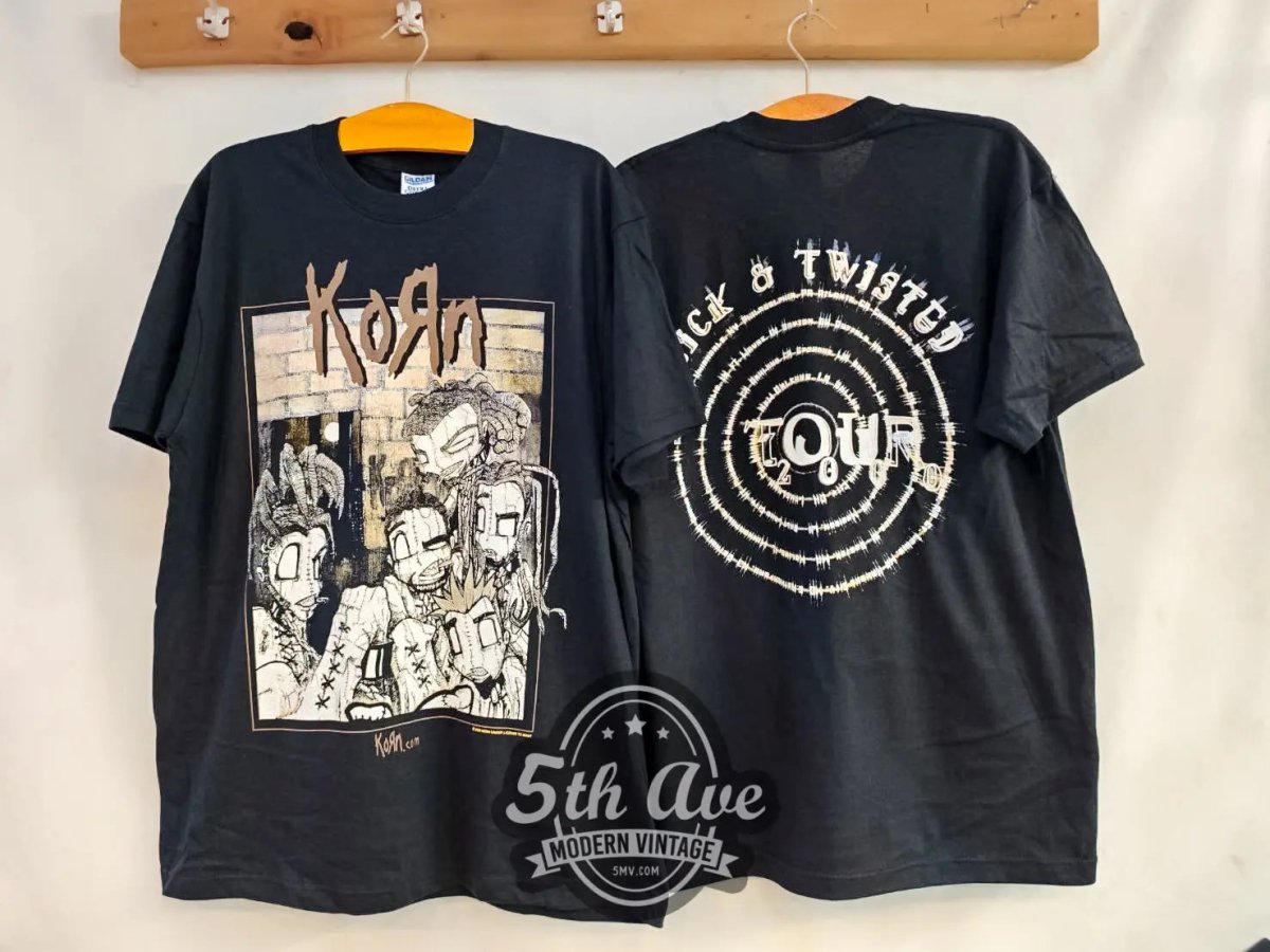 Korn Sick and Twisted Tour 2000 - New Vintage Band T shirt - Vintage Band Shirts