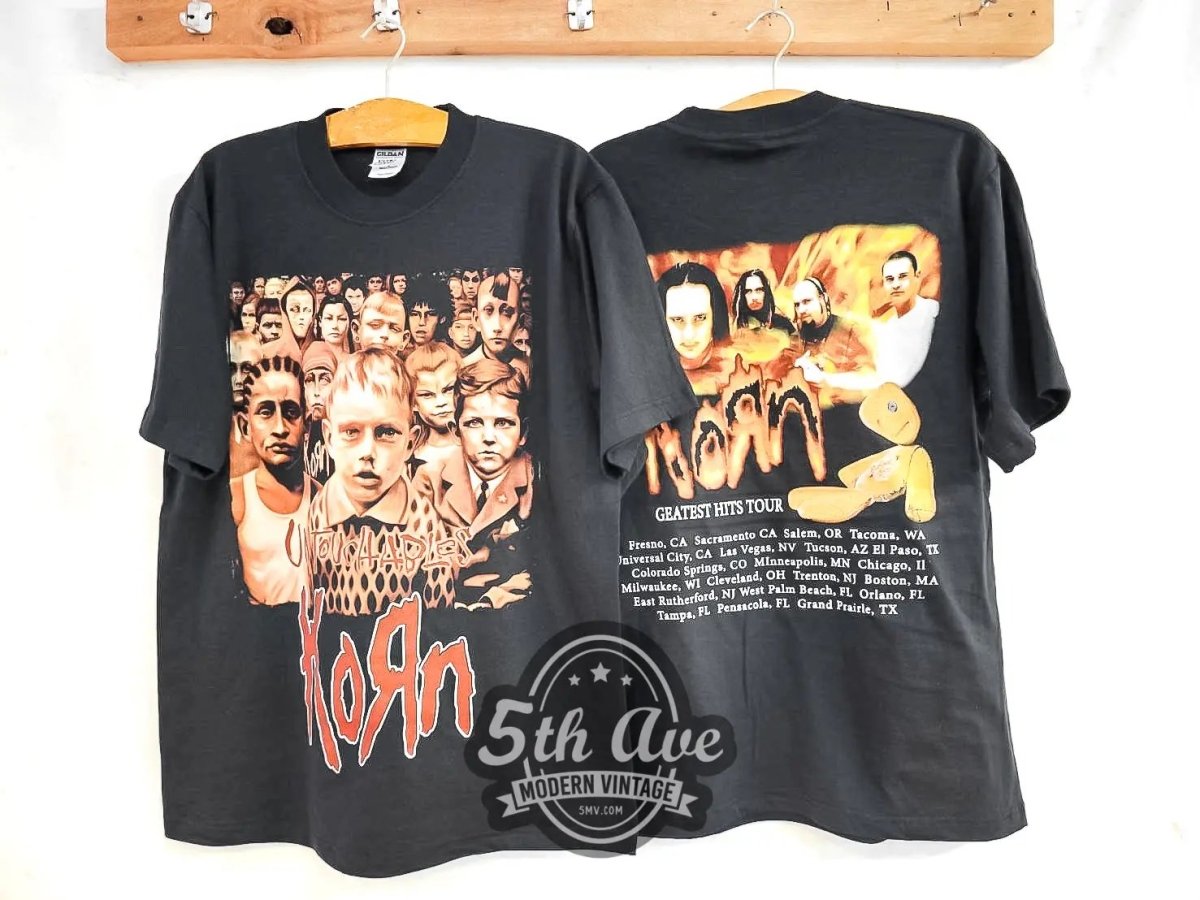 Korn Untouchables - Vintage Reprint Band T-Shirt - Vintage Band Shirts