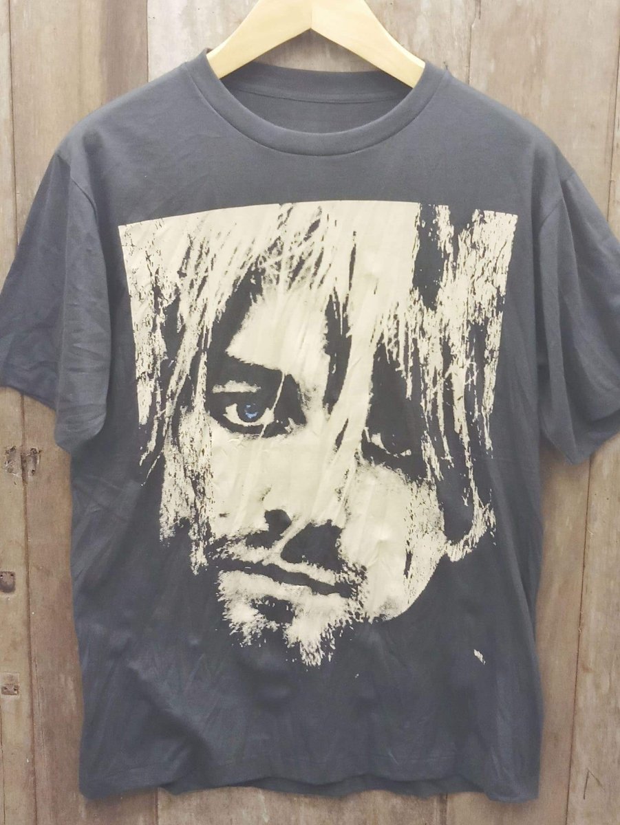 KURT COBAIN NIRVANA 100% Cotton New Vintage Band T Shirt - Vintage Band Shirts