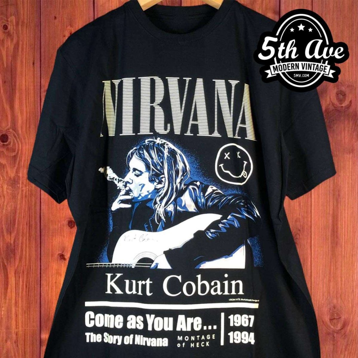 Kurt Cobain Nirvana Come As You Are - New Vintage Band T shirt - Vintage Band Shirts